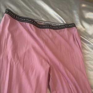 Balmain Pink Striped Lounge Pants